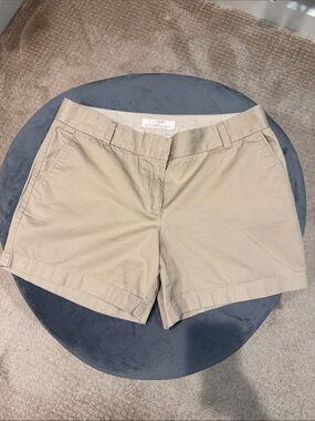 J.Crew Women's Size 6 Khaki Broken-In Chino Shorts 100% Cotton
